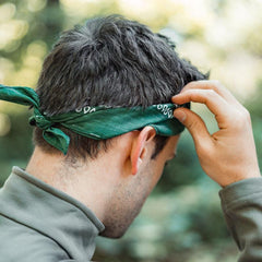 MFH Bandana Olive Schwarz 55 x 55 cm Baumwolle