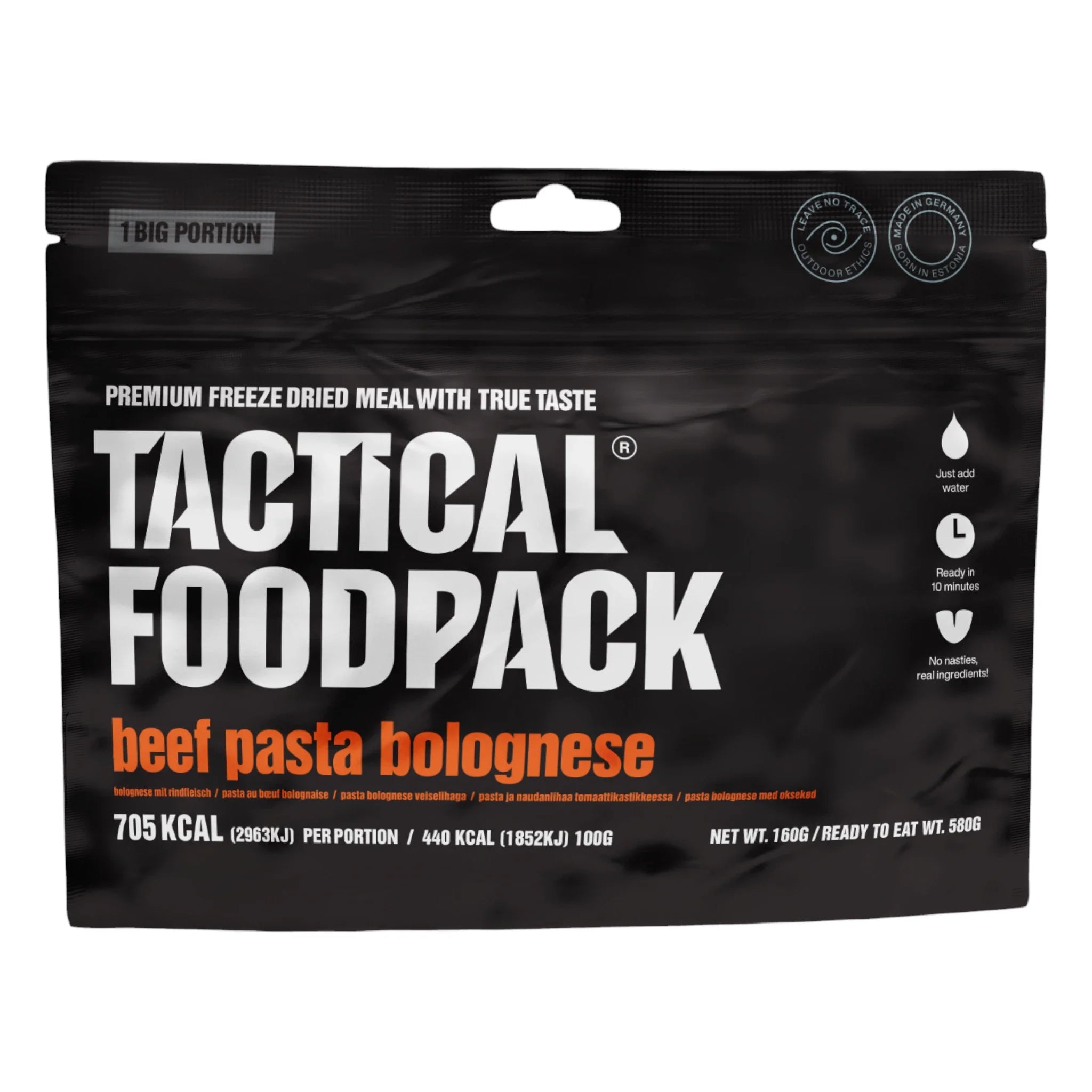 Tactical Foodpack Outdoornahrung BIG Pasta Bolognese