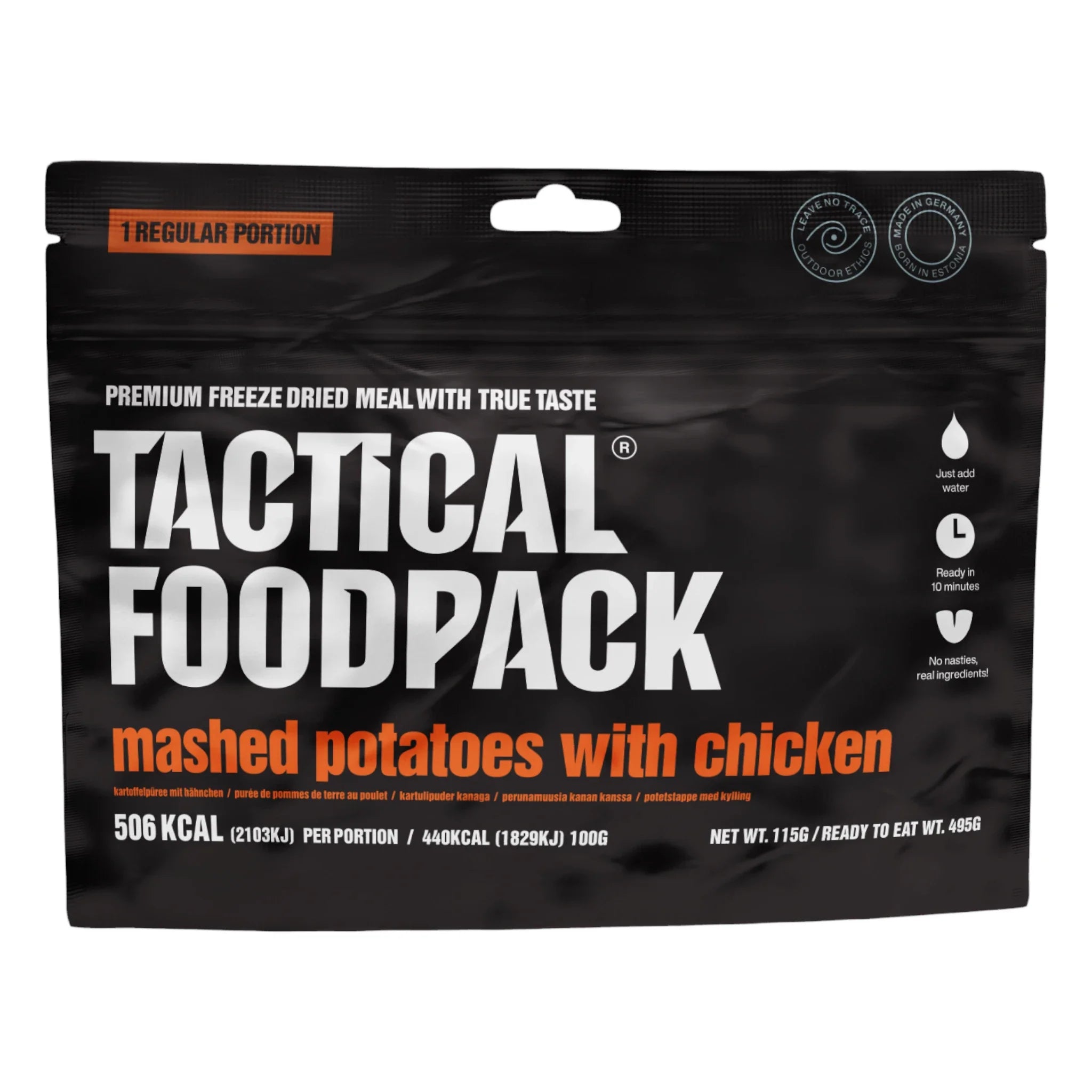 Tactical Foodpack Outdoornahrung Kartoffelpüree mit Poulet